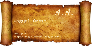 Angyal Anett névjegykártya